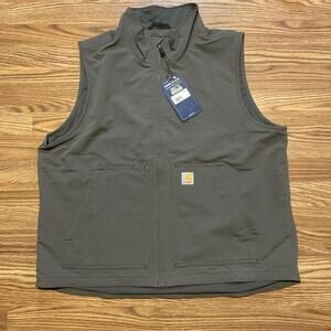 New CARHARTT Super Dux Lightweight Softshell Vest Men's Size XL OV5535  GREY